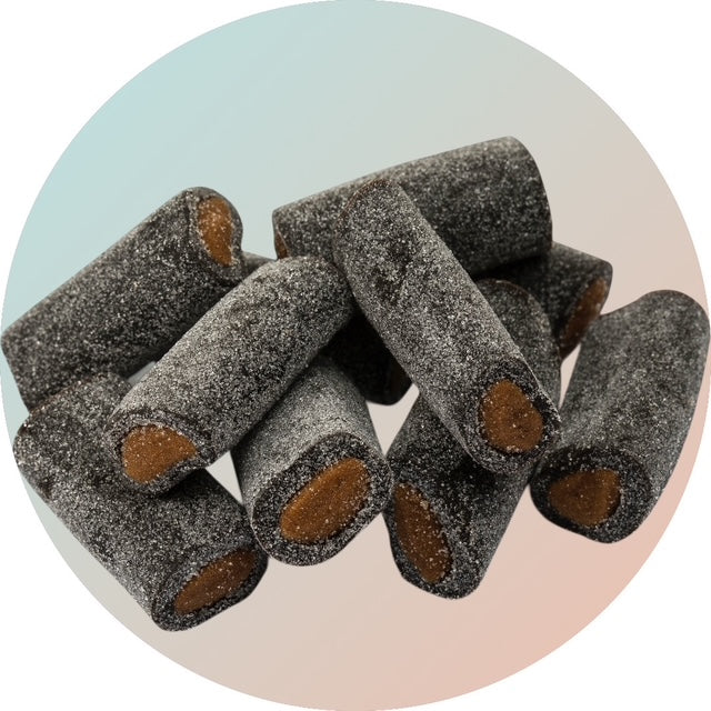 200g gefüllte Lakritzstücke Salmiak