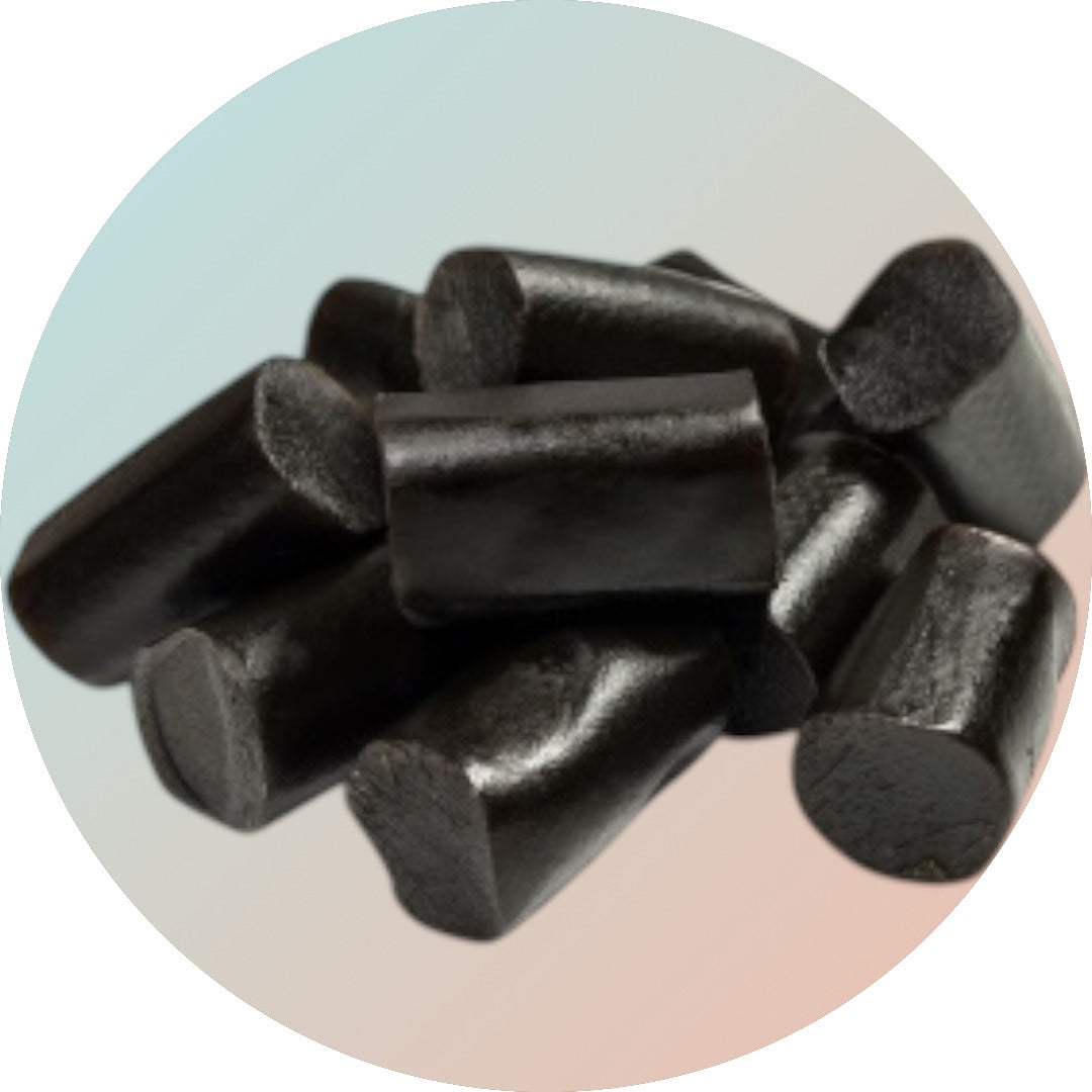 200g gefüllte Lakritzstücke Black Salty