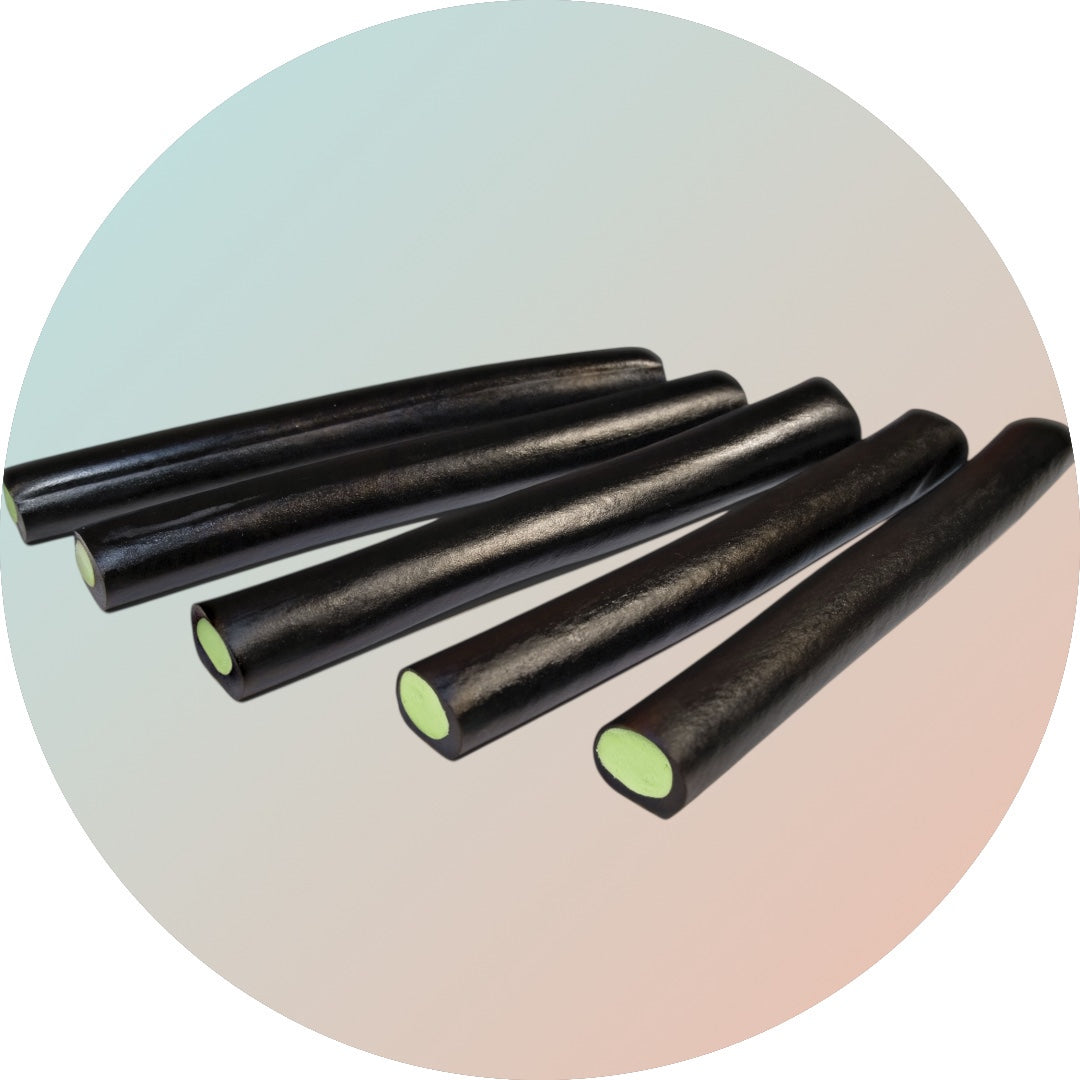 Gefüllte Lakritzstange Apfel