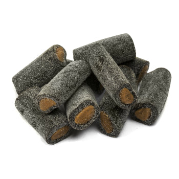 200g gefüllte Lakritzstücke Karamell/Salmiak