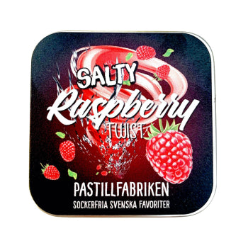 Pastillfabriken Salty Raspberry Twist in der Dose