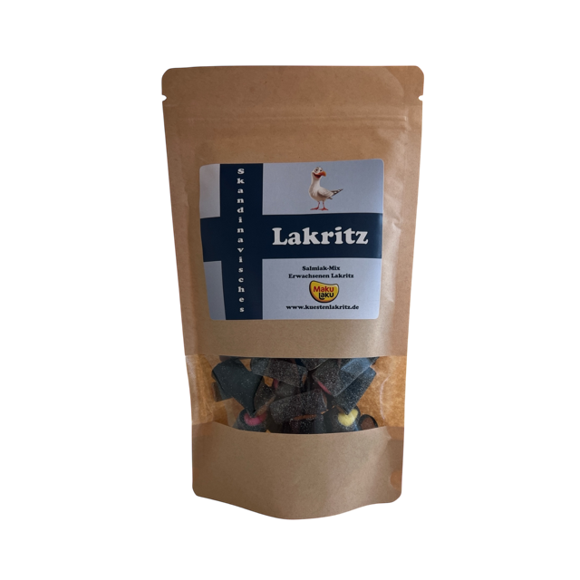 Gefüllte Lakritzstücke-Salmiak-Mix 200g