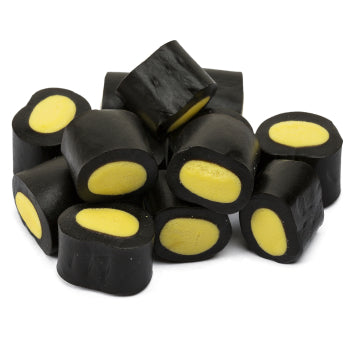 200g gefüllte Lakritzstücke Zitrone